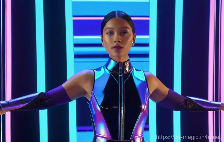 마술 공연의 기법과 기획 - **Prompt:** A charismatic male magician, mid-thirties, dressed in a sharp, dark suit with a subtle p...